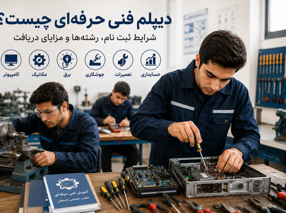 دیپلم فنی حرفه‌ای چیست؟ شرایط ثبت نام، رشته‌ها و مزایای دریافت