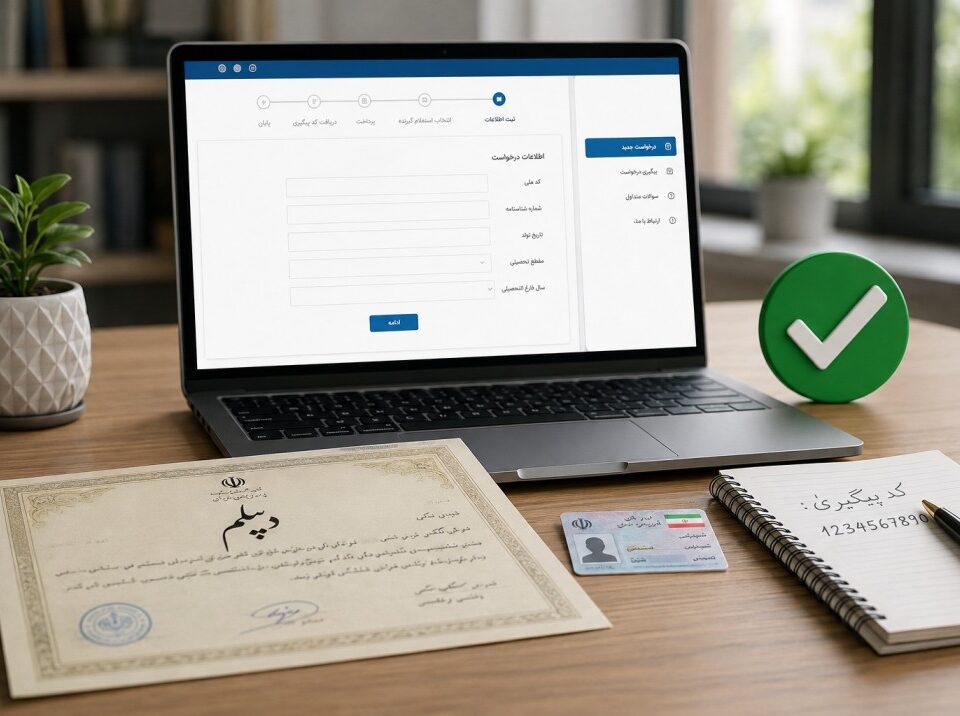 مراحل دریافت تاییدیه تحصیلی دیپلم