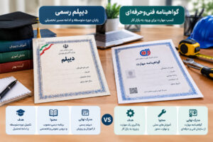 تفاوت دیپلم رسمی با گواهینامه فنیوحرفهای