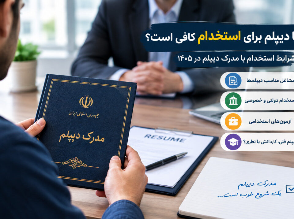 استخدام با مدرک دیپلم